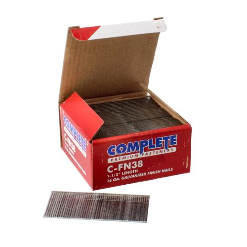 Wholesale COMPLETE 2500CT STRAIGHT STRIP GALVANIZED FINISHING NAILS 1-1/2'' 16 GAUGE