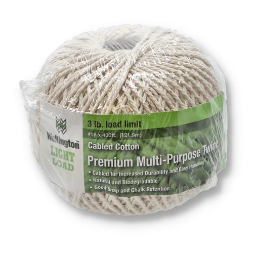 Wholesale 400'x#18 CABLED COTTON TWINE 3LB WLL
