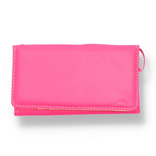 Wholesale WRIST WALLET -PINK SYNTHETIC LEATHER