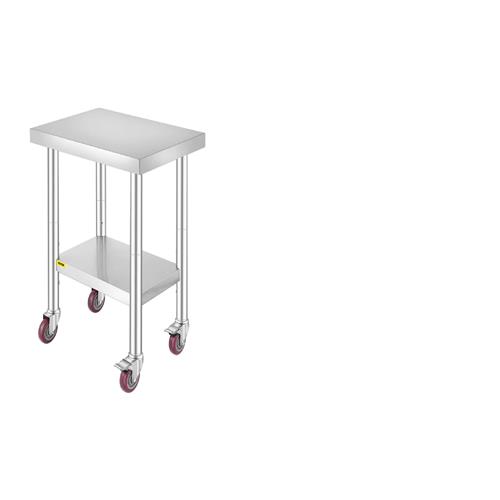 Wholesale VEVOR ROLLING STAINLESS STEEL WORK TABLE 24 X 18 X 34''VEVOR Stainless Steel W