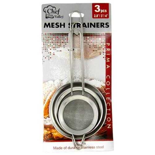 Wholesale 3PK MESH STEEL STRAINERS