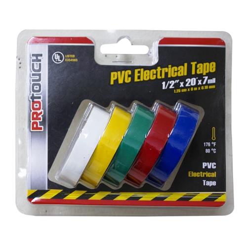 Wholesale 5PK PVC ELECTRICAL TAPE ASST COLORS