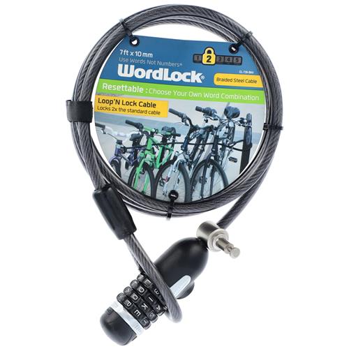 Wholesale 7'x10mm WORDLOCK LOOP & LOCK CABLE