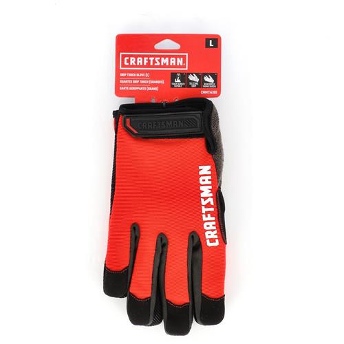 Wholesale CRAFTSMAN RED TOUCHSCREEN WORK GLOVES SILICONE PALM LARGE
