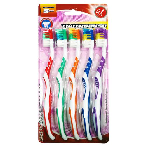 Wholesale 5 Pack Toothbrush Medium Value Pack