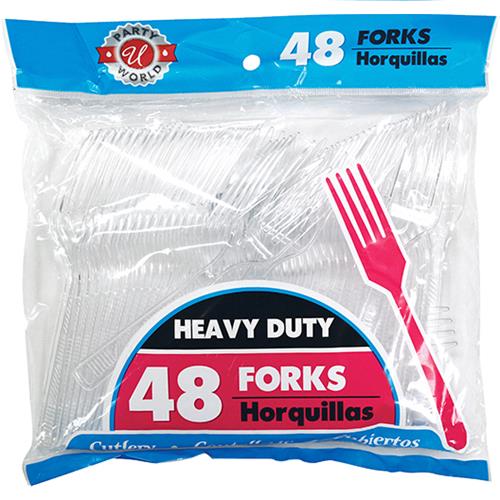 Wholesale Heavy Duty Clear Plastic Forks