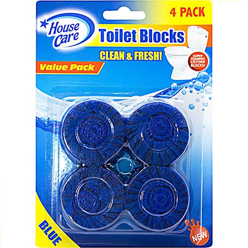 Wholesale 4Pk Toilet Bowl Blocks Cleaner Blue