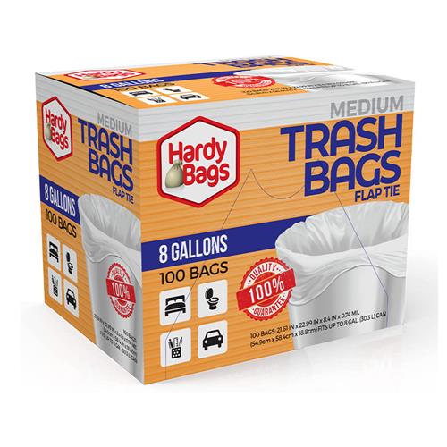 Wholesale 100CT HARDY BAG 8GAL MEDIUM TRASH BAG