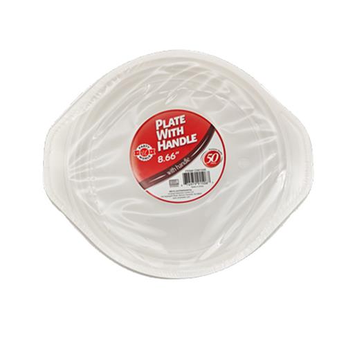 Wholesale 50PC 8.66'' ROUND PLATE WITH HANDLES