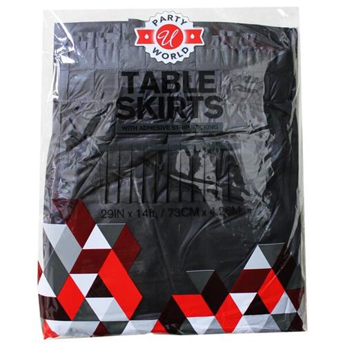 Wholesale BLACK TABLE SKIRT 29x14''