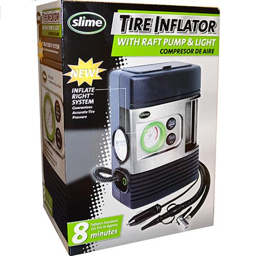 Slime 12 Volt Tire Inflator with Gauge and Light