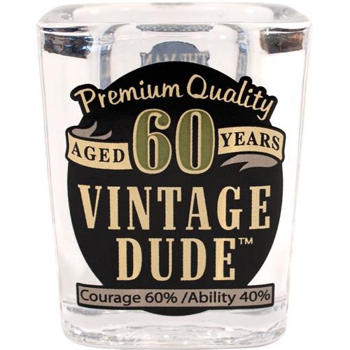 Wholesale ZVINTAGE DUDE SHOT GLASS AGED 60 YEARS