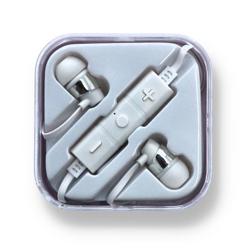 Wholesale WIRELESS RECHARGEABLE USB EARBUDS w/CASE WHITE