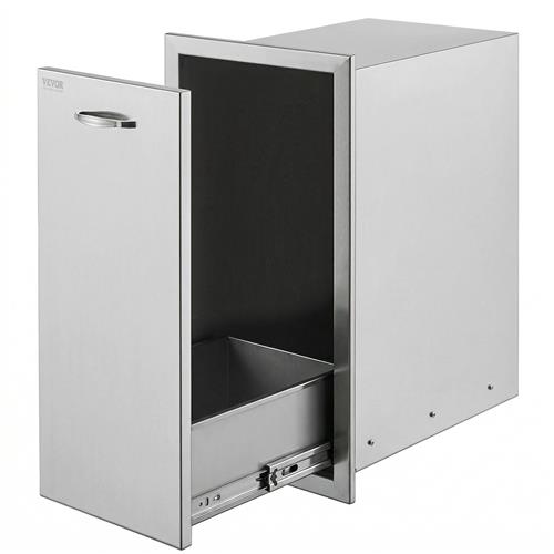 Wholesale VEVOR STAINLESS PULL OUT TRASH DRAWER 13.6x26x19.3''
