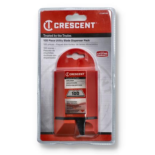 Wholesale CRESCENT 100p UTILITY KNIFE BLADE & DISPENSER