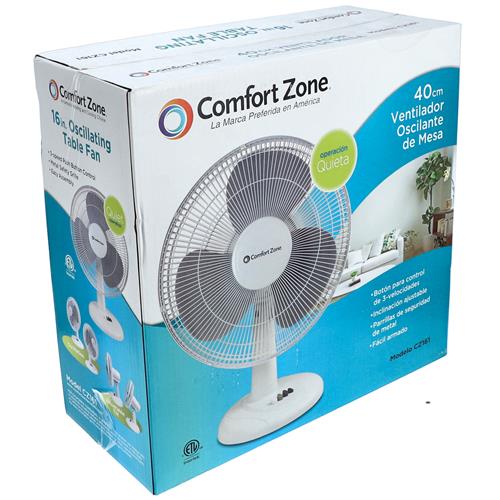 Wholesale 16'' OSCILLATING TABLE FAN WHITE 3 SPEED