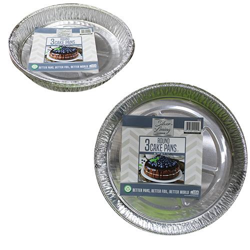 Wholesale Round Cake Pan - Foil 8.5 x 1.5"