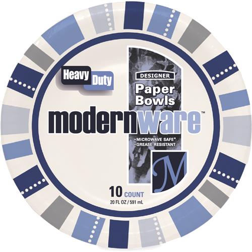Wholesale 20oz 10ct Modernware Designer Paper Bowls
