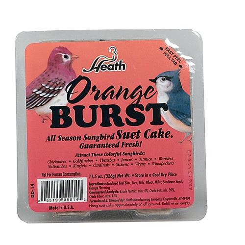 Wholesale Heath Suet Cakes - Orange Burst