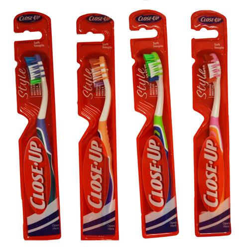 Wholesale Close Up Style Soft Toothbrush in PDQ