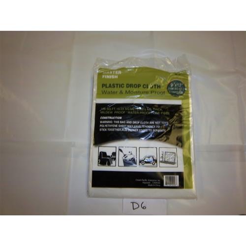 Wholesale 9' x 12" PLASTIC DROP CLOTH .6 MIL THICK