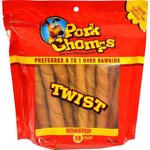 Wholesale 15Ct Pork Twist Dog Treat
