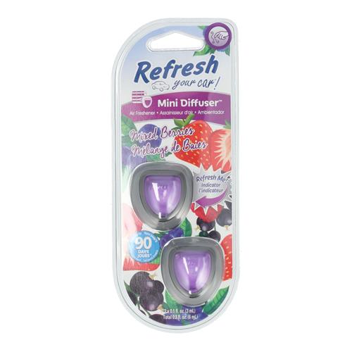 Wholesale 2pk REFRESH VENT CLIP AIR FRESHENER MIXED BERRIES SCENT