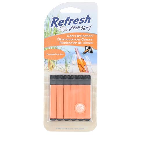 Wholesale 6pk REFRESH VENT STICK AIR FRESHENER CHAMPAGNE IN THE SUN