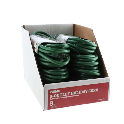 Wholesale 9' 16/3 GREEN EXTENSION CORD GLW