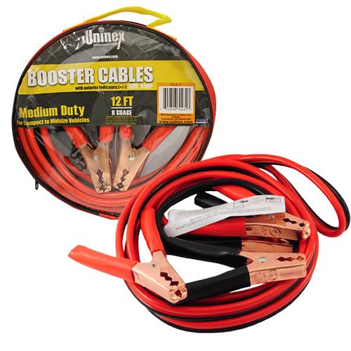 Wholesale z12' BOOSTER CABLES 8 GAUGE 300 AMP GLW