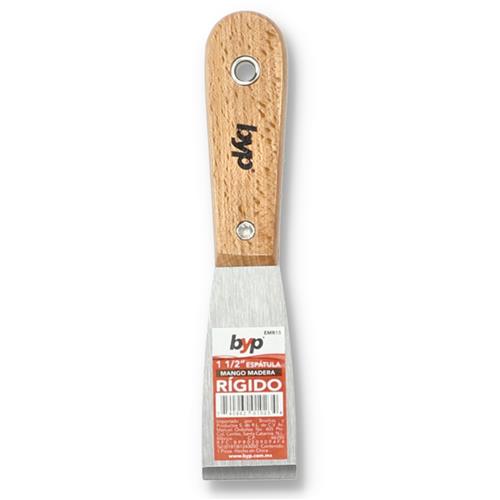 Wholesale BYP 1-1/2'' WOOD HANDLE RIGID PUTTY KNIFE