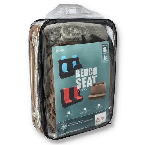 Wholesale FH GROUP BENCH SEAT COVERS -2 TONE BEIGE & TAN