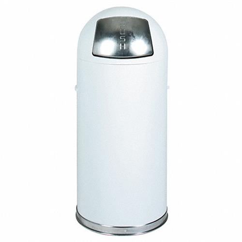 Wholesale RUBBERMAID 15GAL ROUND TOP TRASH CAN - WHITE (NO INTERNET SALES)