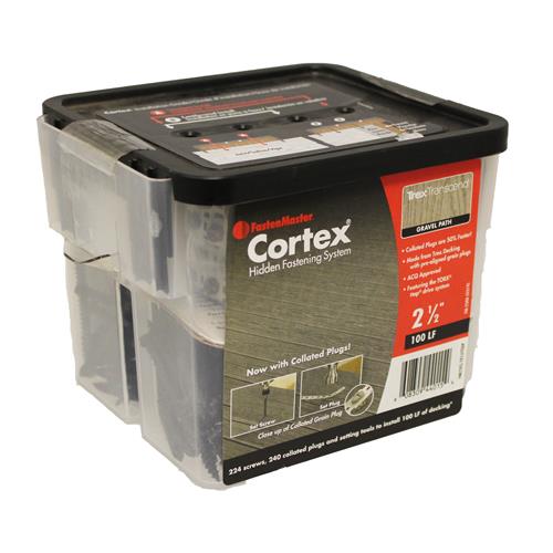 Wholesale CORTEX 224CT SCREWS & PLUGS TREX TRANSCEND GRAVEL PATH  2-1/2'' 100LF