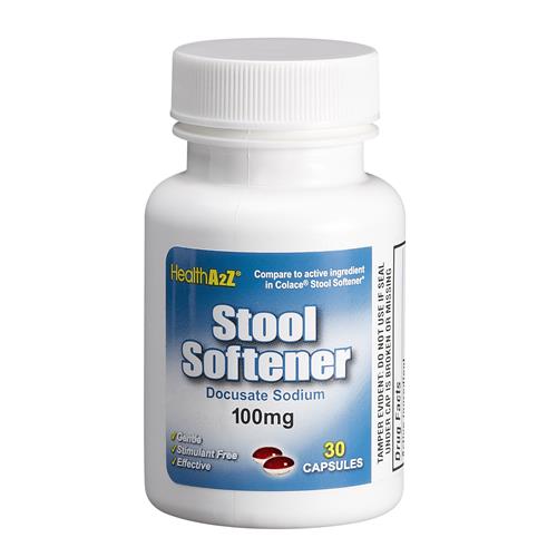 Wholesale HEALTH A2Z 30CT STOOL SOFTENER DOCUSATE SODIIUM SOFTGELS (COMPARE TO COLACE)