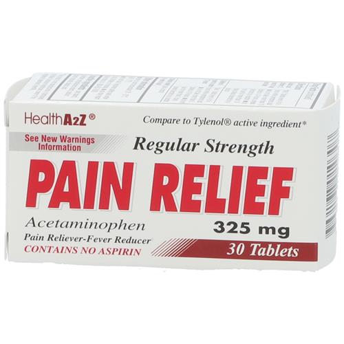 Wholesale Health A2Z 325mg Regular Strength Pain Relief Tablet 30CT