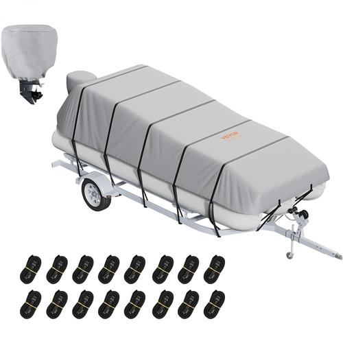 Wholesale VEVOR PANTOON BOAT COVER, 23'-24' WATERPROOF COVER GREY