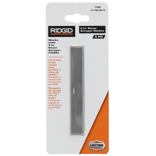 Wholesale 5PK RIDGID 4'' SCRAPER BLADE REPLACEMENT USE WITH FT5001