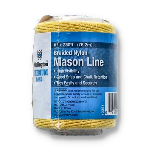 Wholesale 250'x#1 YELLOW BRAIDED NYLON MASON LINE