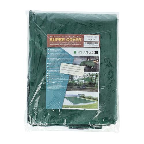 Wholesale SUPER COVER TARP GREEN/BLACK FINISH SIZE 200FT² 10 MIL