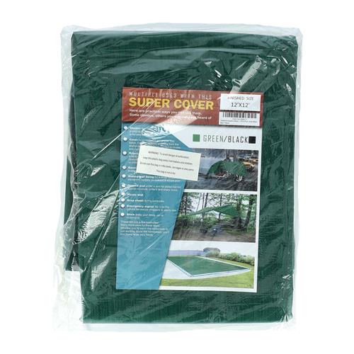 Wholesale TARP GREEN/BLACK 144FT² 10 MIL