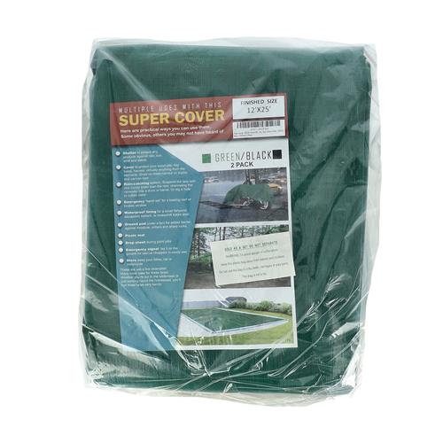 Wholesale TARP 12X25 GREEN/BLACK 600FT² 10 MIL