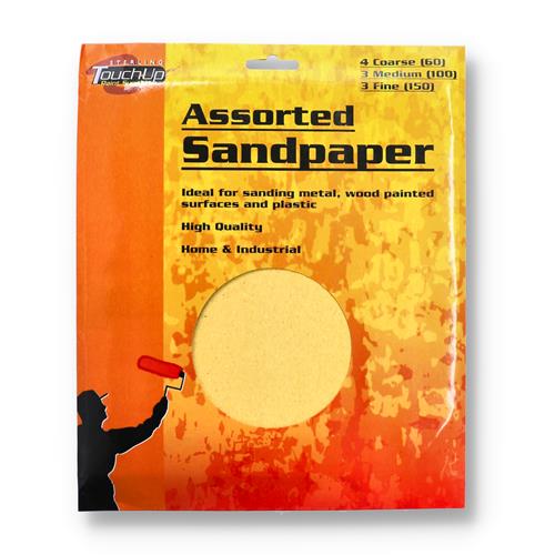 Wholesale 10pc SANDPAPER ASSORTMENT