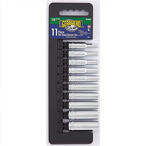 Wholesale Z11PC 1/4'' DRIVE DEEP WELL SOCKETS SAE