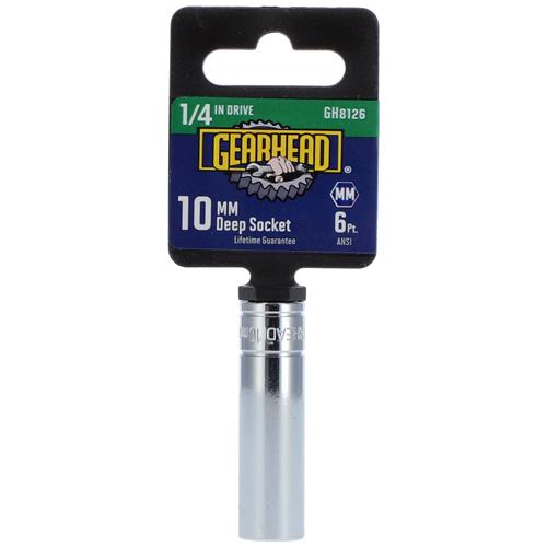 Wholesale ZGEARHEAD 1/4"""" DRIVE 10mm DEEP WELL SOCKET