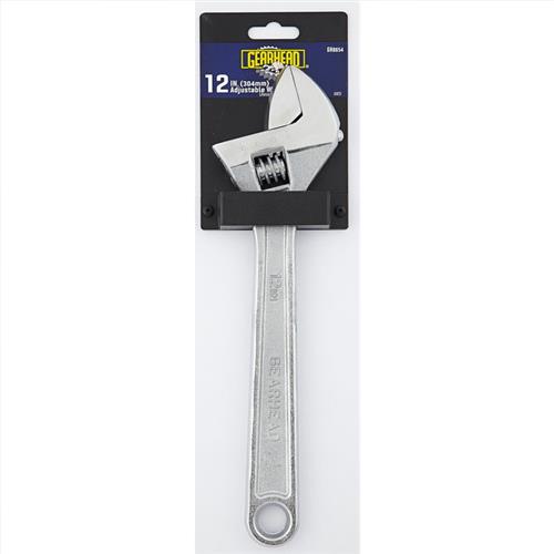 Wholesale GEARHEAD 12'' CHROME ADJUSTABLE WRENCH