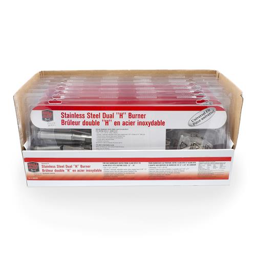 Wholesale GRILL MATE 7-1/2''x19-1/4'' DUAL H BURNER STAINLESS STEEL