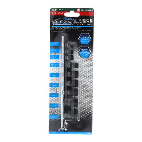Wholesale Z9PC SAE STUBBY HEX KEY SOCKET SET