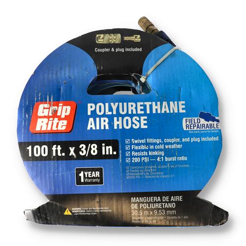 Wholesale GRIP-RITE 100'x3/8"" POLYURETHANE AIR HOSE WITH QUICK COUPLARS