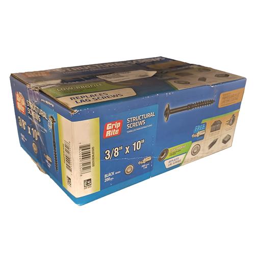 Wholesale GRIP-RITE 200PC STRUCTURAL SCREWS 3/8x10''